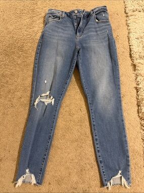 Abercrombie & Fitch The Super Skinny Ankle High Rise Jeans
